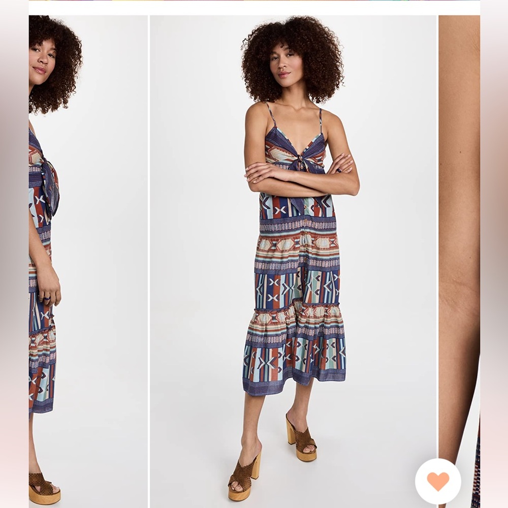 🧡XS - Veronica Beard Abilene Dress Multicolor Print Maxi Dress - New Never Worn